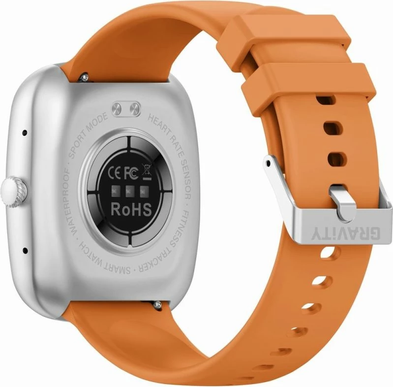 Smartwatch për meshkuj Gravity, portokalli