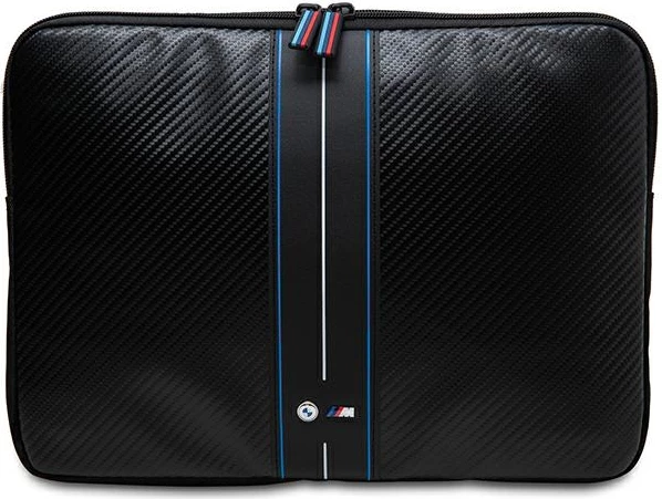Mbështjellës BMW Carbon Blue Stripe për laptop 16", i zi