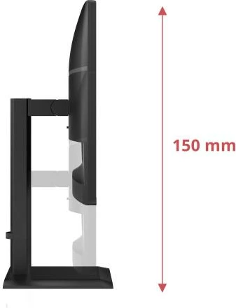 Monitor, AOC Q27E4U, 27" QHD 2560x1440, 120Hz, IPS, këmbë e rregullueshme, anti-blue light, e zezë