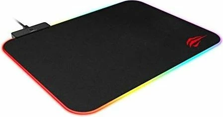 Mauspad HAVIT Gamenote HV-MP901, 363×265×3 mm, RGB LED, kabllo 1.8 m, i zi
