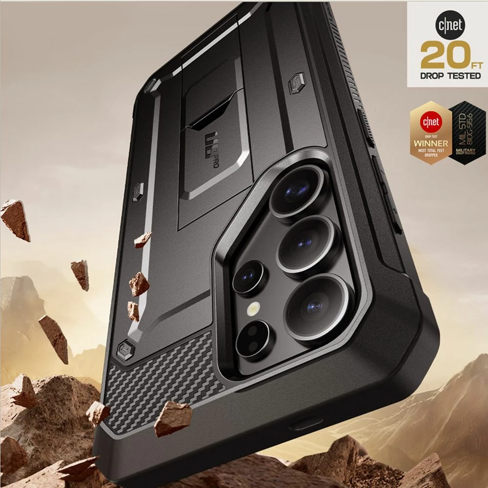 Mbështjellës Supcase Unicorn Beetle Pro për Samsung Galaxy S25 Ultra, i zi