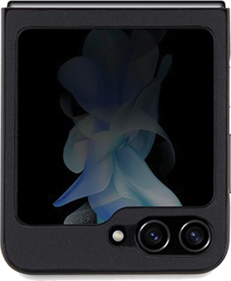 Mbështjellës BMW Leather Hot Stamp për Samsung Galaxy Z Flip 5, i zi