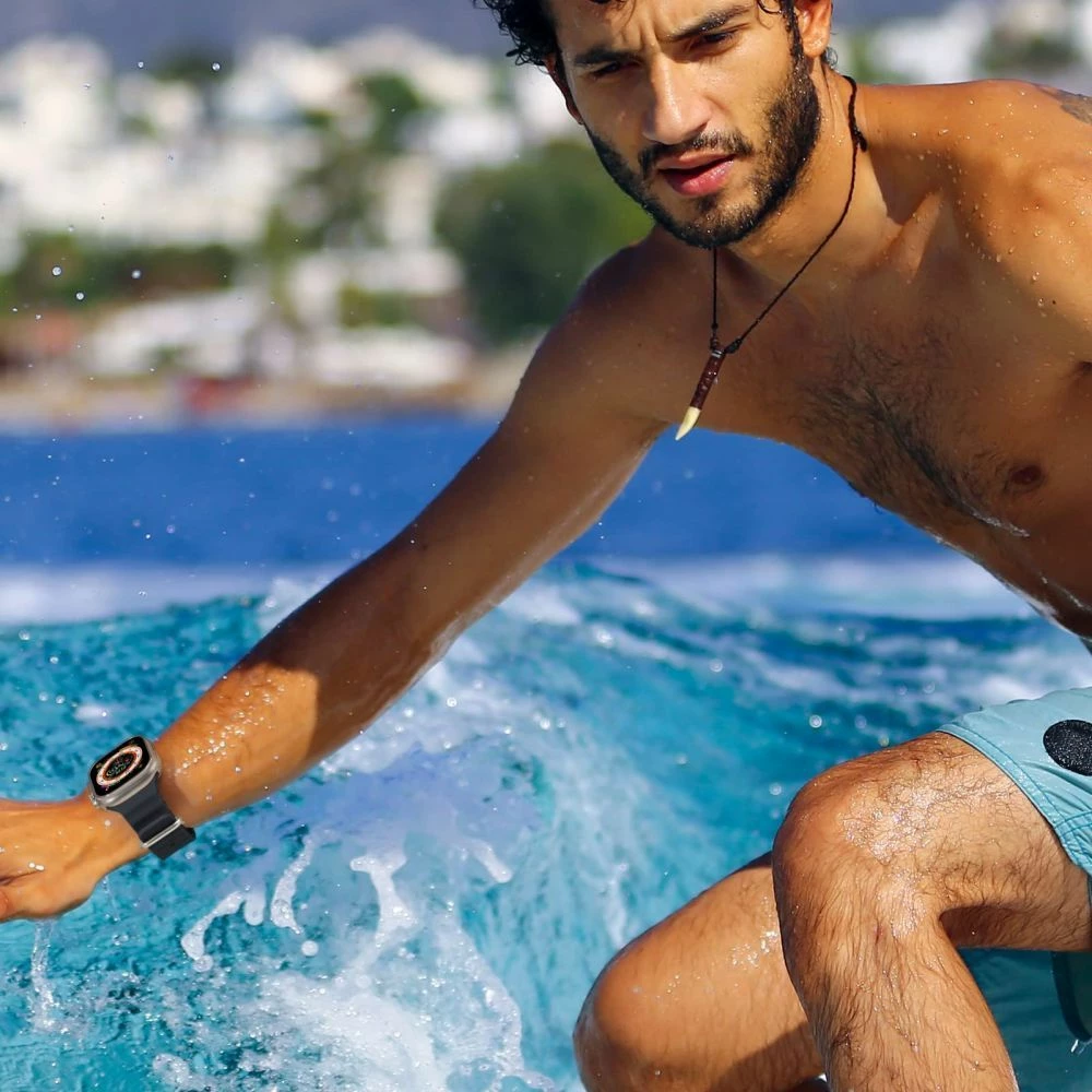 Rrip sportiv për Apple Watch Tech-Protect IconBand Pro, TPU, Blu e errët, 42/44/45/49 mm