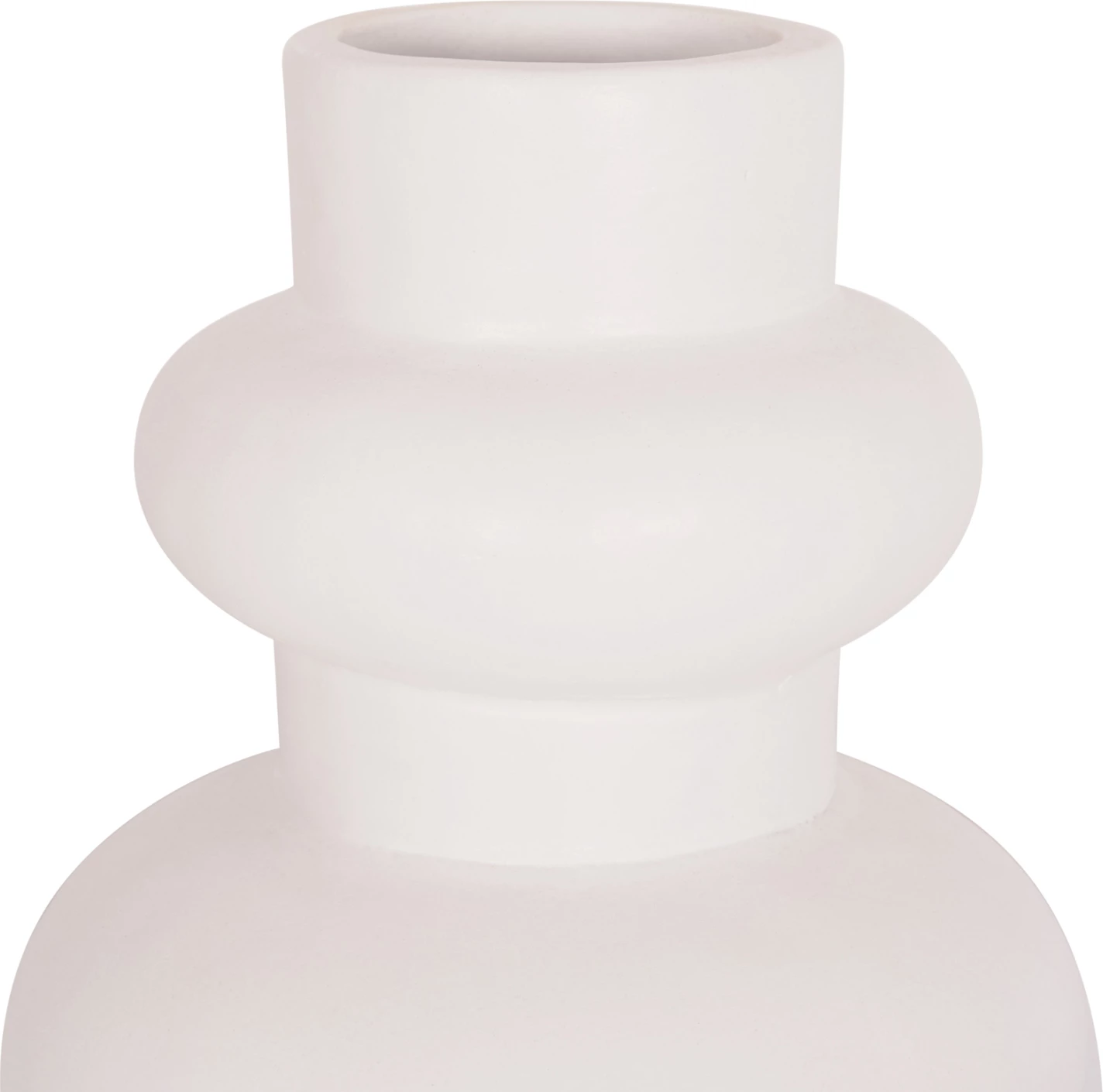 Vazo dekorative tavoline LEMA, terrakotë e bardhë, FH4664.02M, 22x29cm