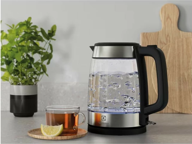çajnik elektrik, Electrolux, Create 4 E4GK1-4GB, 1.7 L, 2200 W, e zezë/çelik/transparente