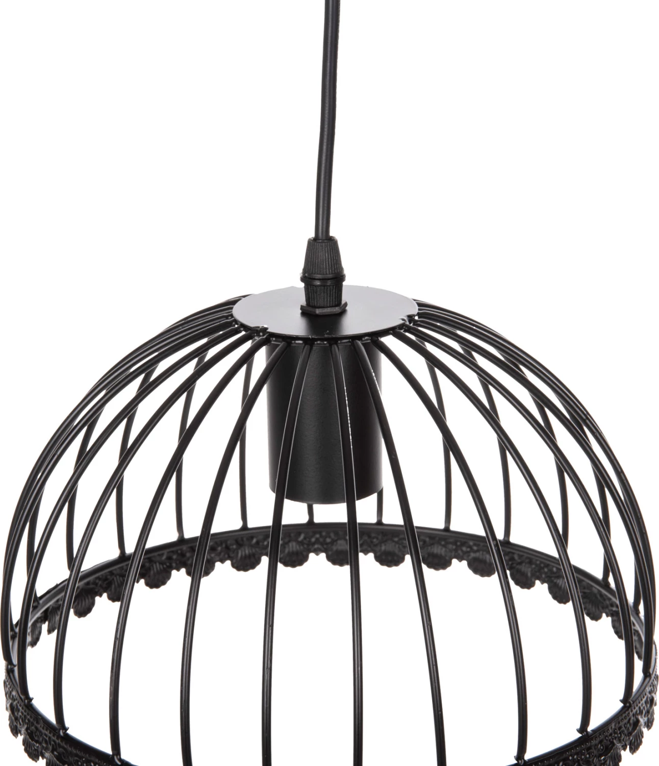 Llambë varëse tavani, FH4086, 3 drita, kapakë metalikë si ombrella, Φ22x123Hcm