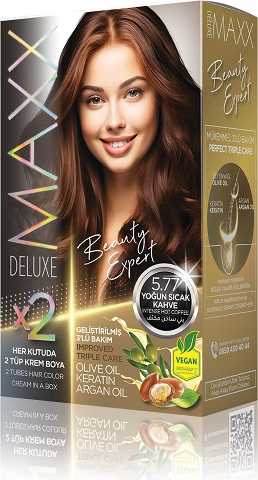 Ngjyrë për flokë SET B-EXPERT 5.77 Intense Hot Coffee, 2 x 50 ml