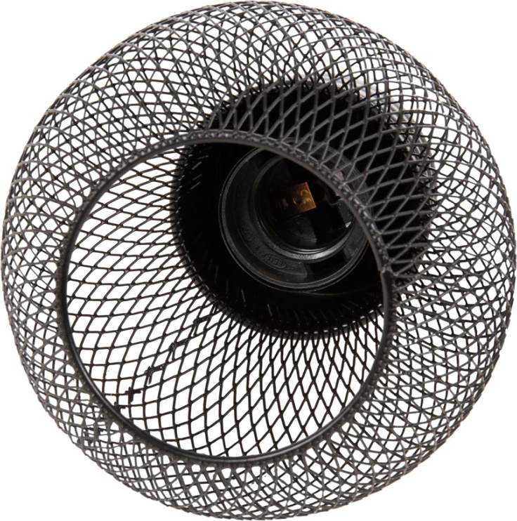 Llambë varëse tavani, rrjetë metali e zezë, FH4171, Φ13x125H cm