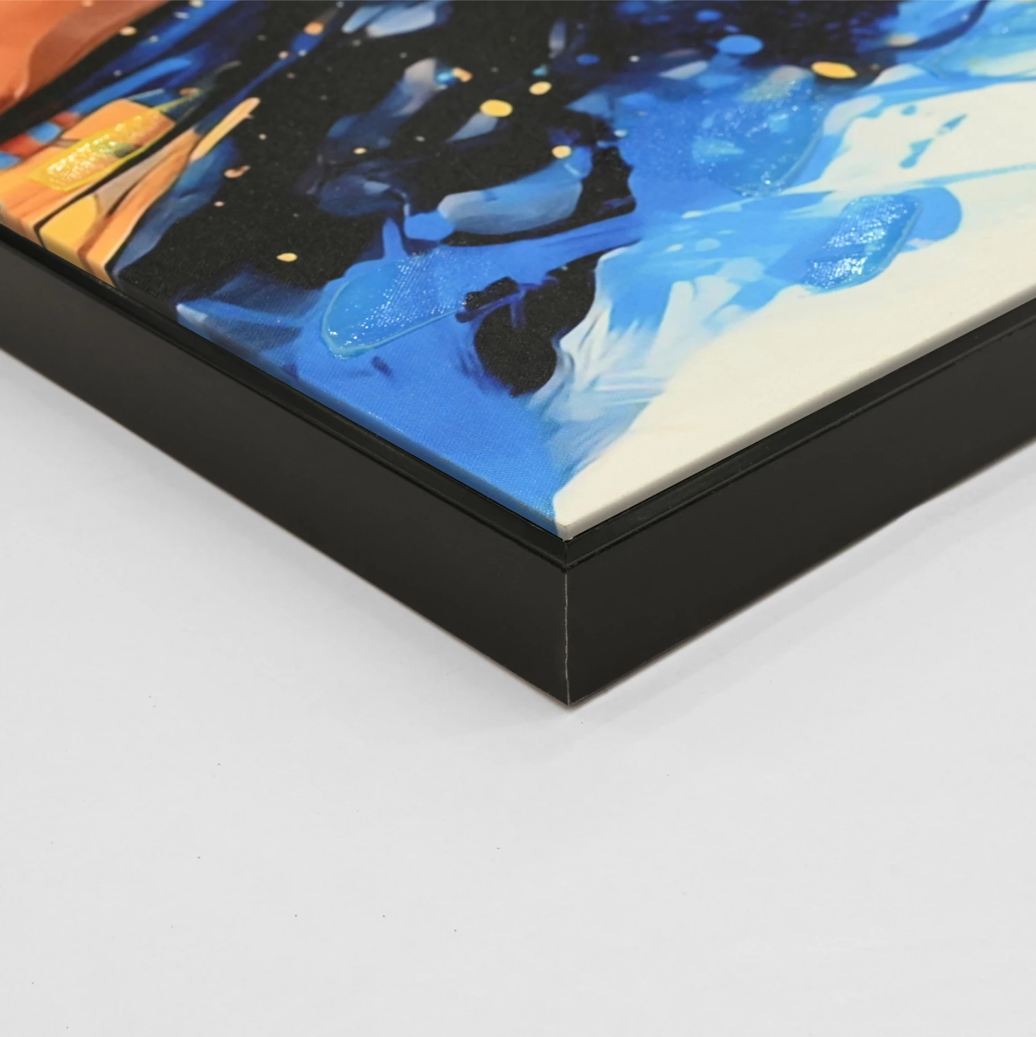 Pikturë muri FH4565, kornizë PS e zezë, kanavacë e printuar, figurë gruaje, 82x4,5x82 cm