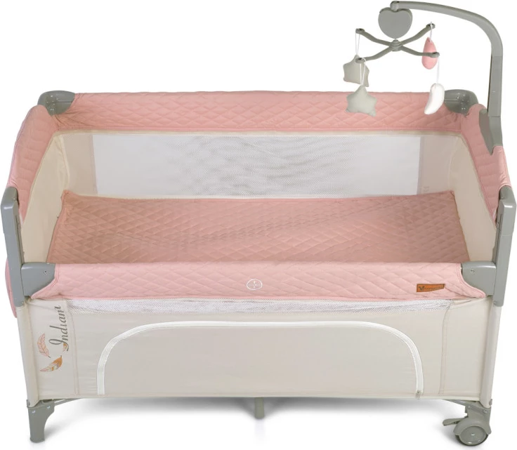 Shtrat portativ Cangaroo Indiana,  rozë