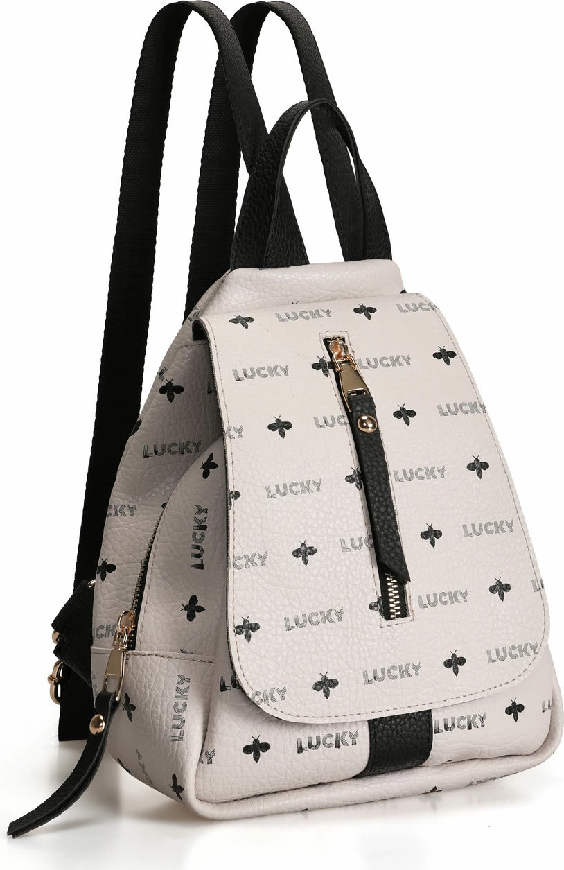 Çantë shpine Lucky Bees, 945, e bardhë