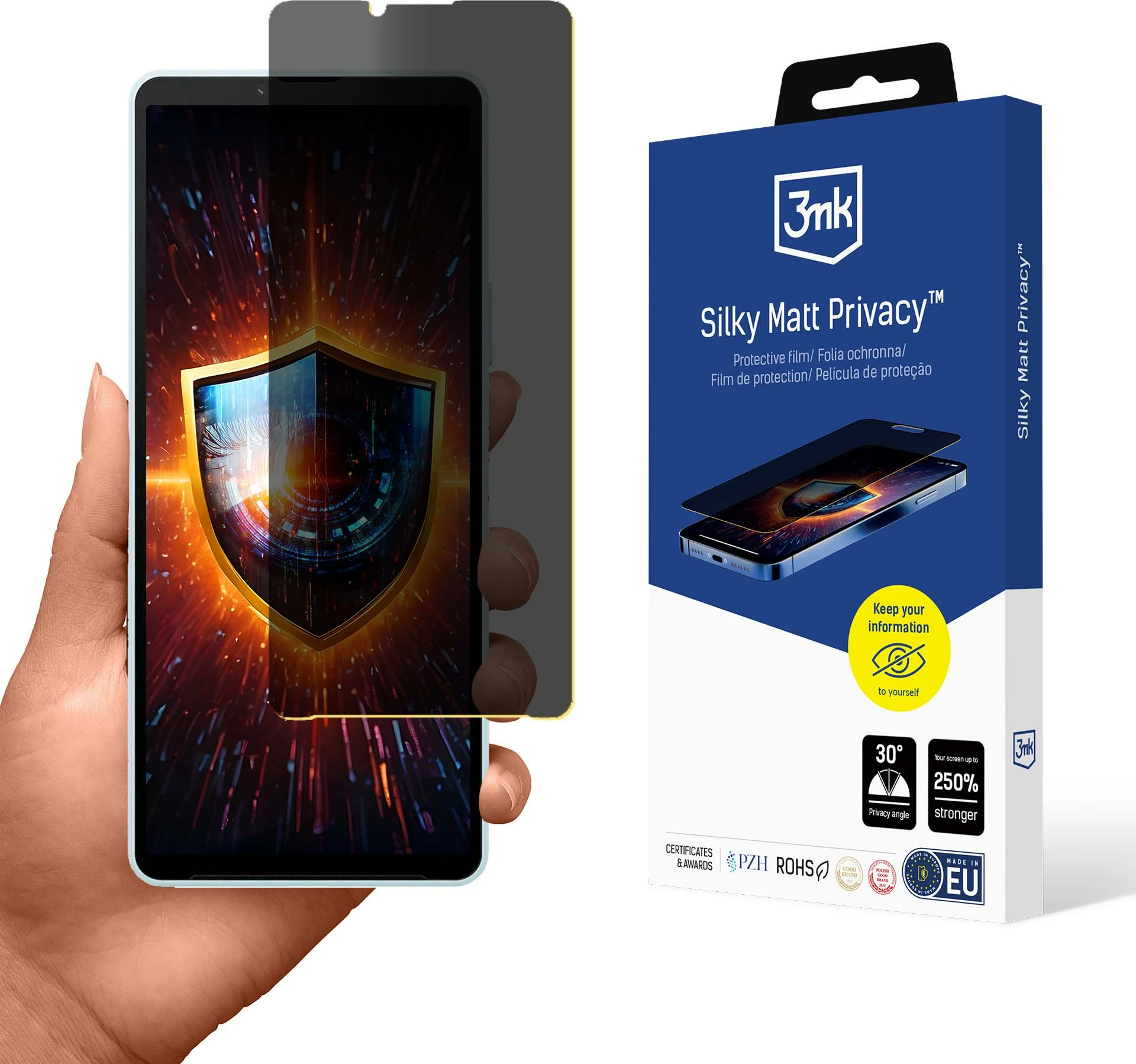 Mbrojtës ekrani privatësie 3mk Silky Matt Privacy për Sony Xperia 10 VI, Mat