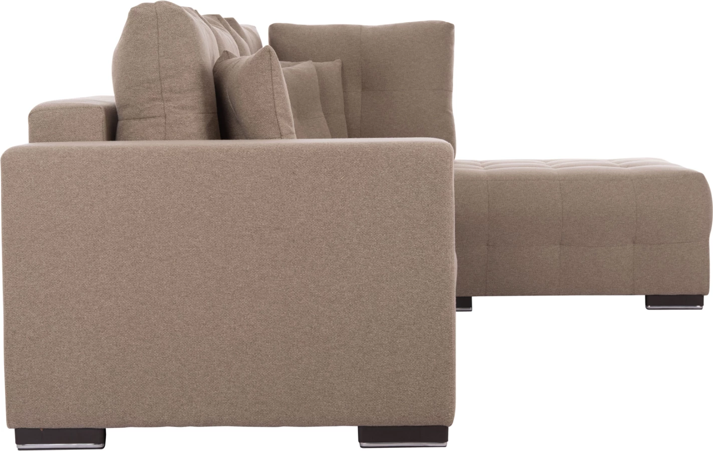 Kënd divan me hapësirë për depo, Trendston FH3302.03R, material bezhë, 298x177x95cm