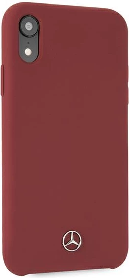 Mbështjellës Mercedes MEHCI61SILRE për iPhone XR, silikon, i kuq