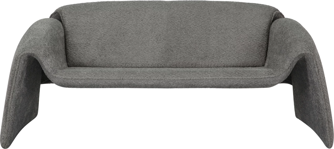 Divan 2-vendësh TREK FH9680.01 kornizë metali-gri pëlhurë 160x80x63Hcm