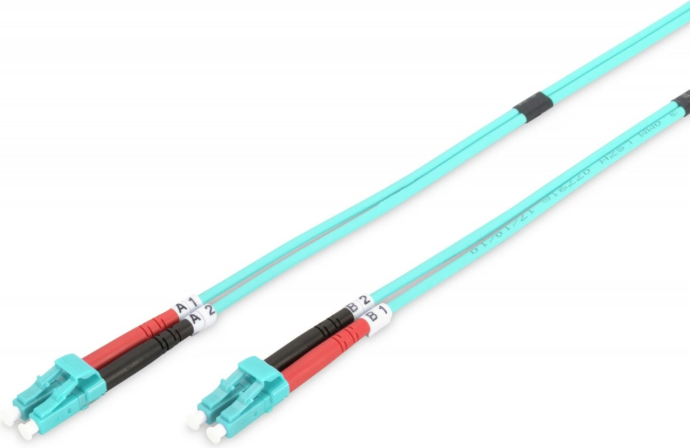 Kabllo optike Digitus DK-2533-02/3, LC-LC, OM3, 2m, Turkeze