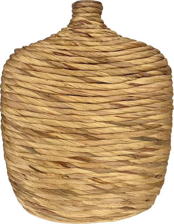 Vazo dekorative Ios, bambu dhe kashtë deti, 35x35x43cm