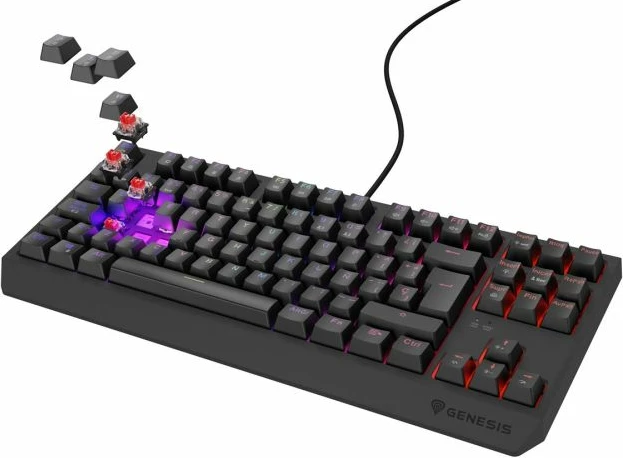 Tastierë gaming Genesis Thor 230 TKL, e zezë