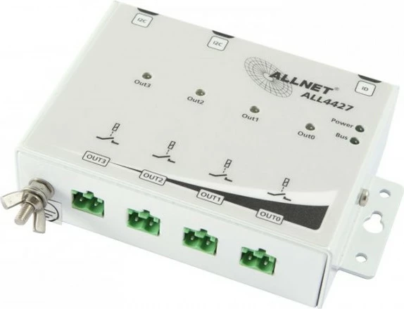 Relais switch ALLNET ALL4427, 250 V, 10 A, Bardhë