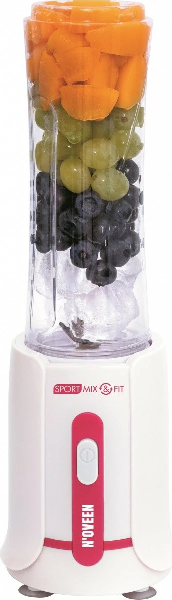 blender personal NOVEEN SB220 Sport Mix & Fit 300 W 0.6 L, amarant, set 2 shishe