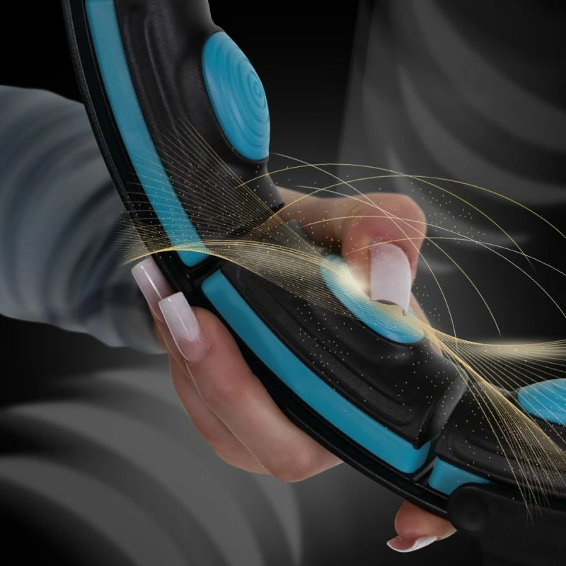 Hula hop me magnete dhe peshë HMS HHM17, i zi/turkuaz