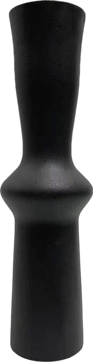 Dekor tavoline prej qeramike, ngjyrë e zezë mat, FH4637.02, Φ14x50H cm