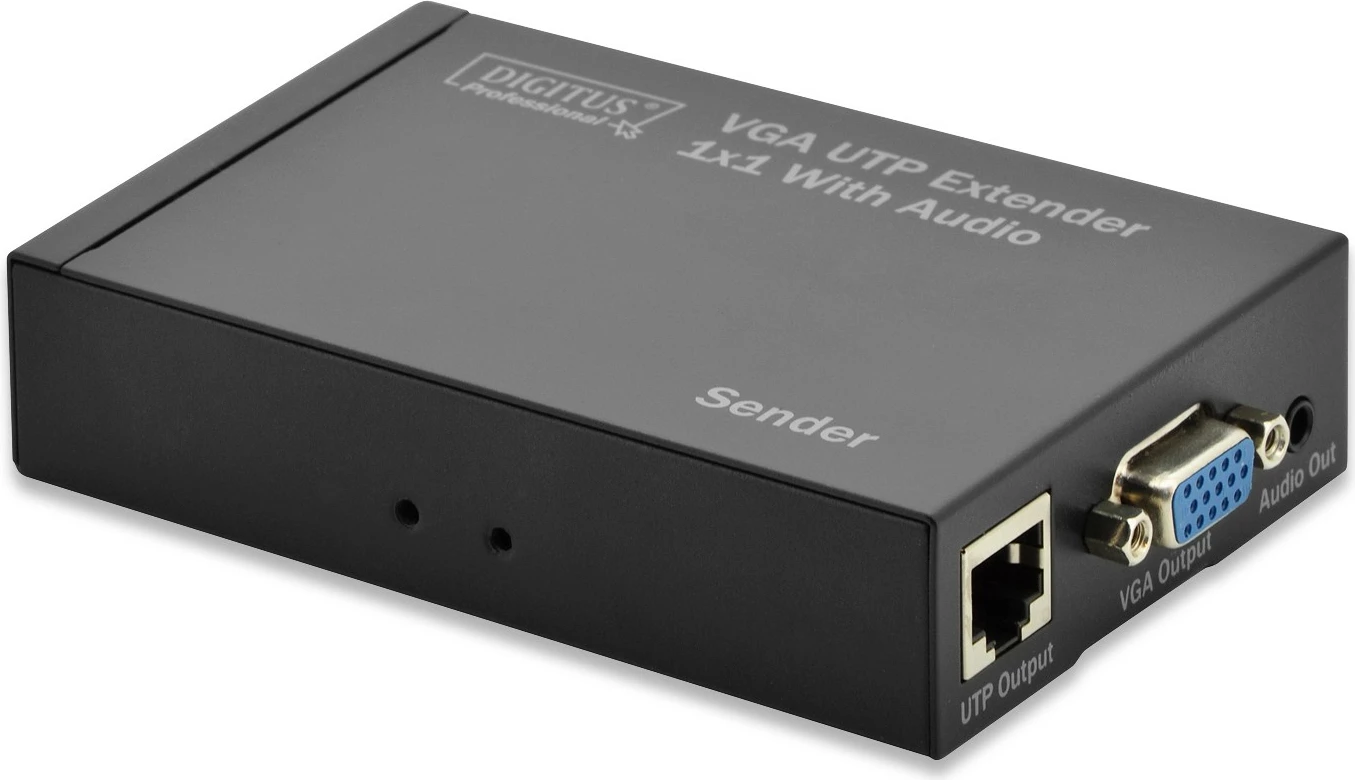 VGA UTP extender set Digitus, AV transmiter & receiver, 1920 x 1200 px, 300 m
