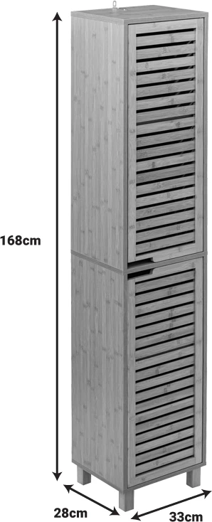 Dollap kolonë Sicela, ngjyrë natyrale, 33x28x168cm