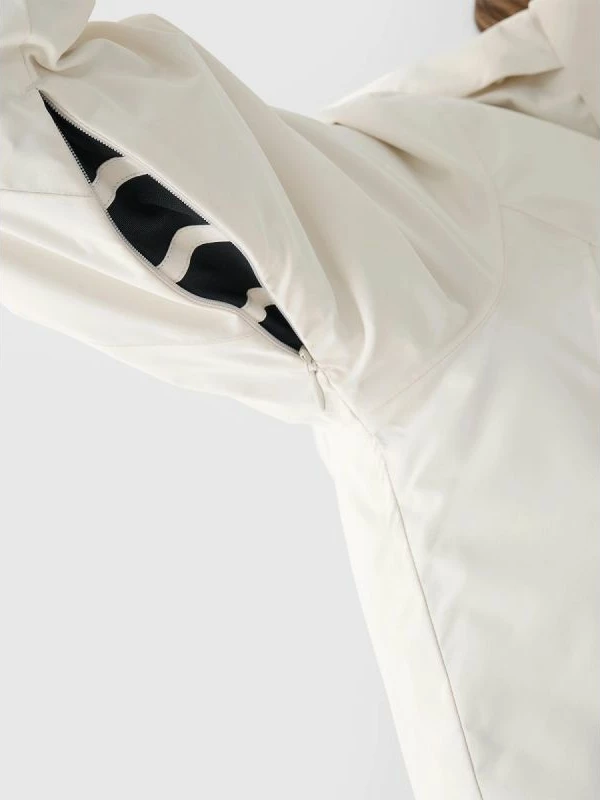 Jakne ski për femra 4f, e zezë