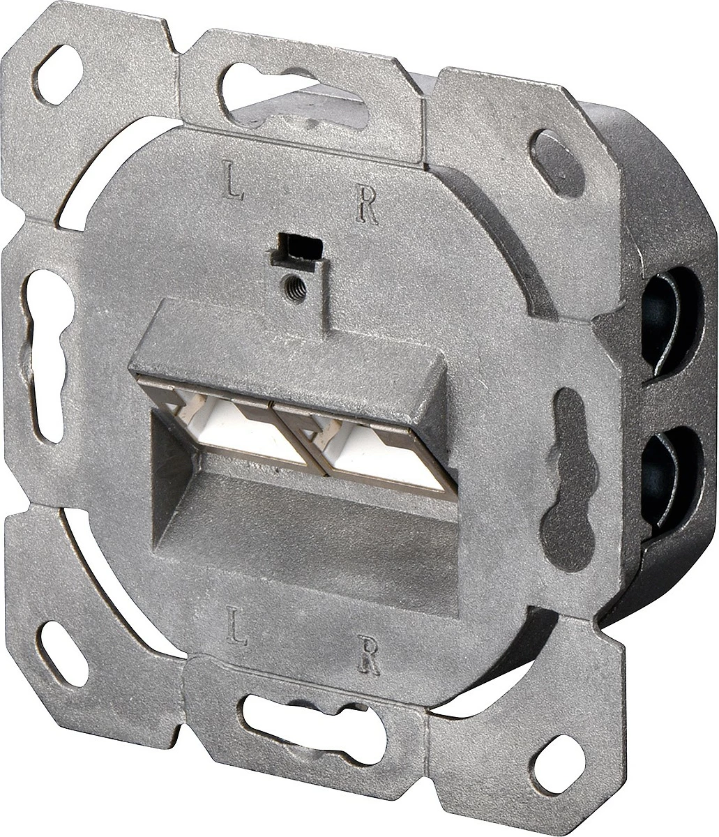 Prizë rrjeti Digitus Cat6, 2xRJ45, e bardhë