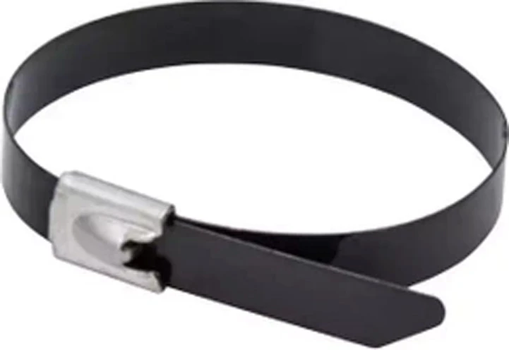 Shirita kapës për kabllot PV, Dedra, 11NC4291, 290 x 4.6 mm, çelik inox i veshur, e zezë, set 20 copë