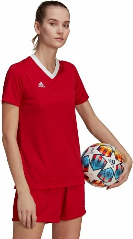 Maicë adidas për femra, e kuqe