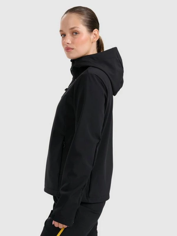 Jakne softshell për femra 4F, e zezë