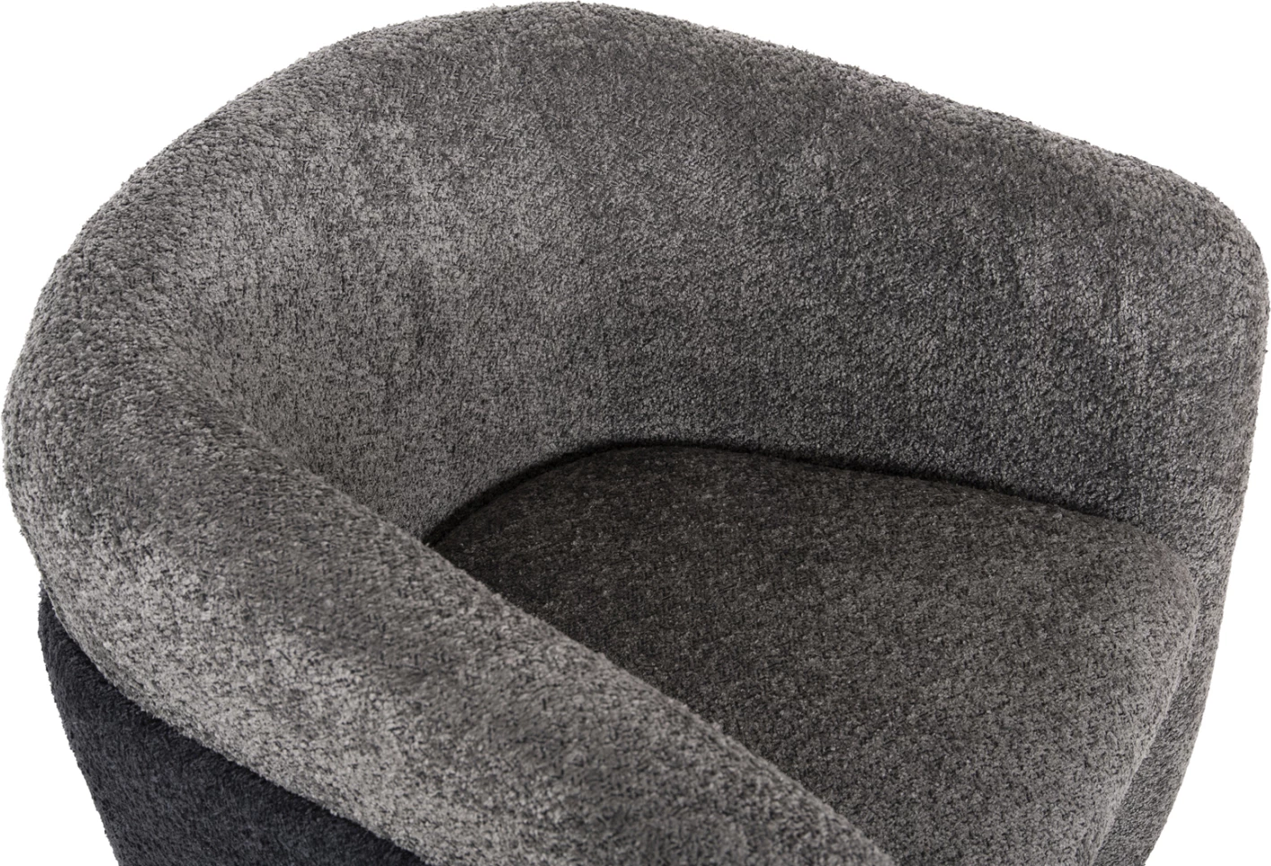 Karrige DOPER FH9590.01, pëlhurë boucle, gri-antracit blu, 68x72x76H cm