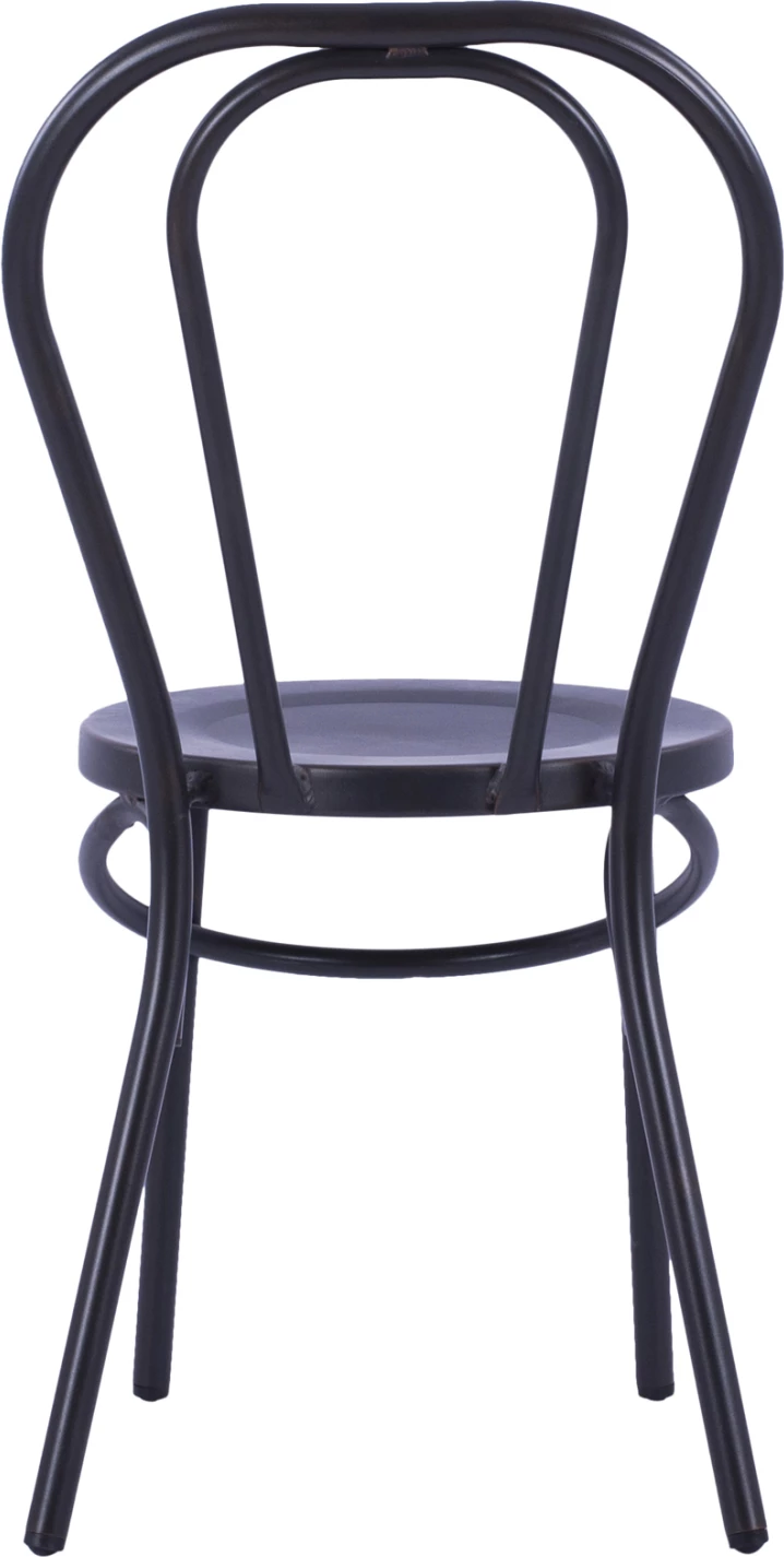 Karrige alumini tip Vjenë, ngjyrë e zezë e ndryshkur, FH5557.01, 42x52x88,5 cm, set prej 6 copë