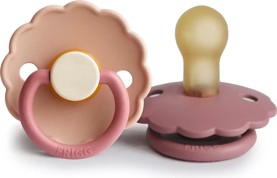 Biberon FRIGG Daisy 0-6 muaj, 2 copë, rozë