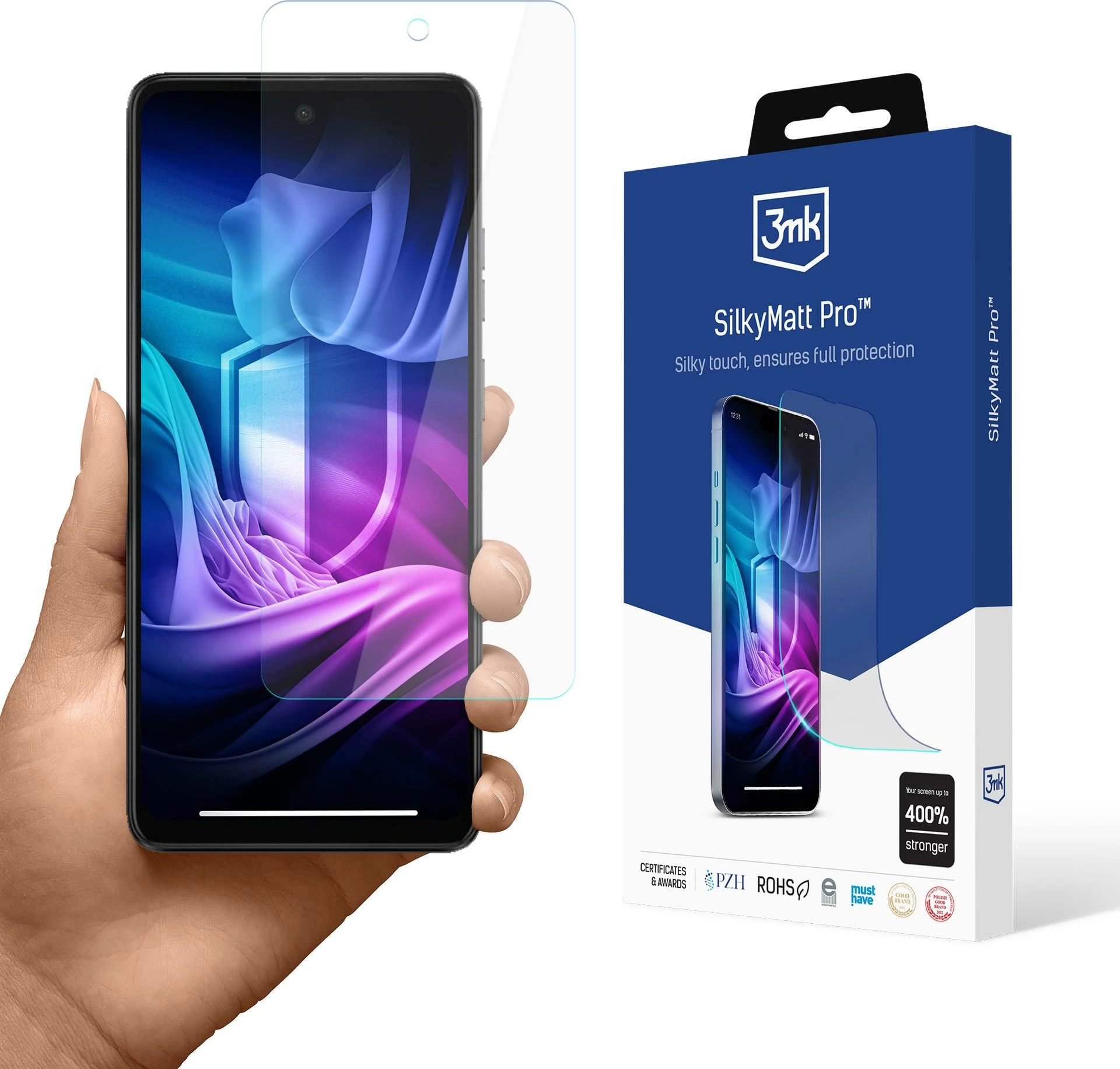 Mbështjellës ekran 3mk Silky Matt Pro për Motorola Moto E14, mat