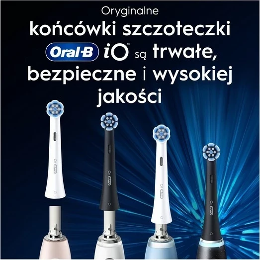 Koka rezervë për brushë dhëmbësh Oral-B iO Gentle Care, 4 copë, e zezë