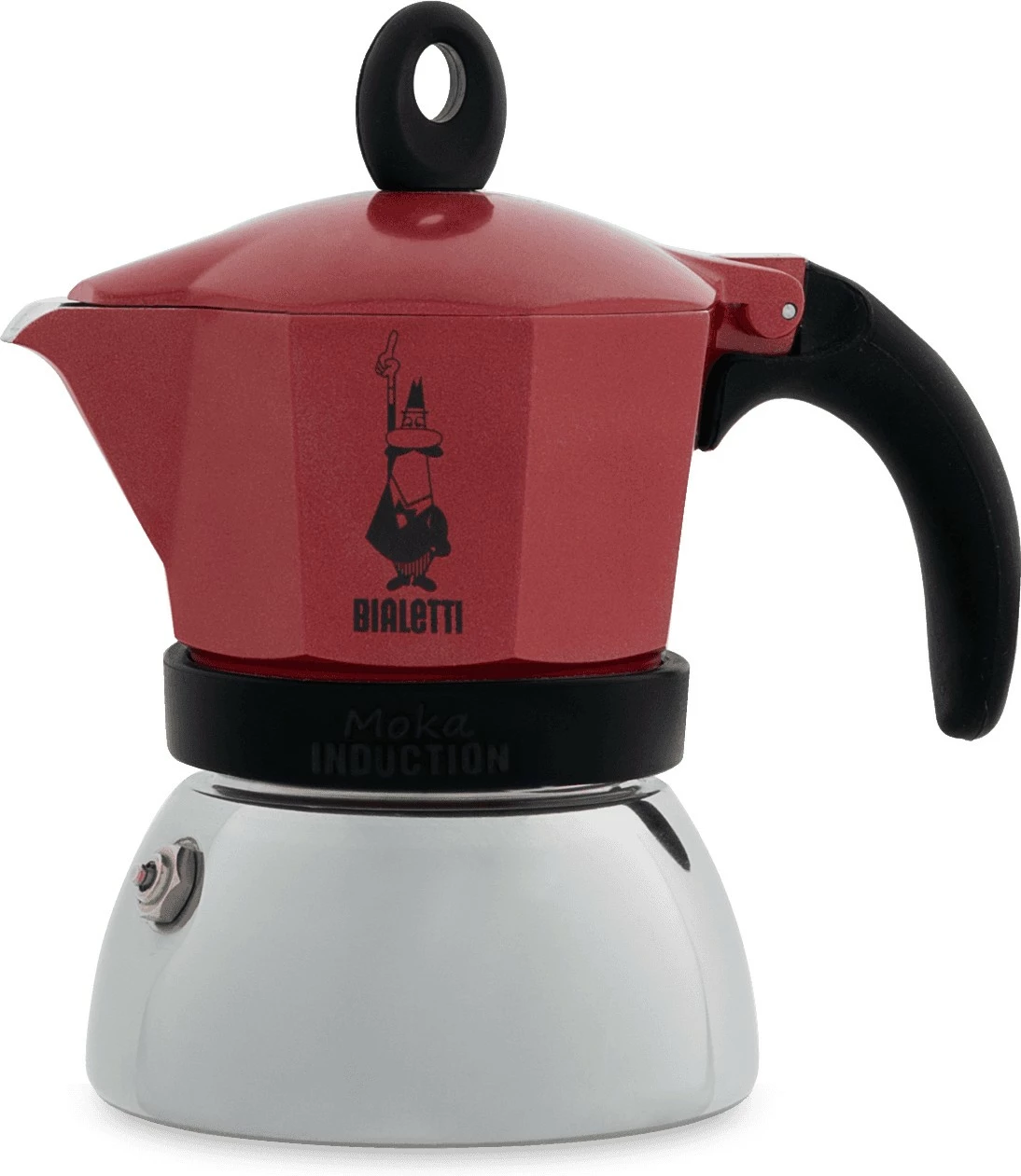 Aparat kafeje Bialetti Moka Induktion 0.2L, kuqe
