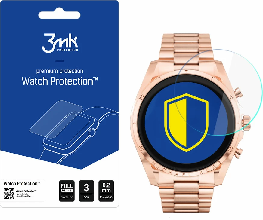 Xham mbrojtës për orë të mençur 3mk Protection Watch Protection, për Michael Kors Gen 6 Bradshaw, 3 copë