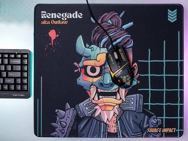 Mauspad A4-Tech Bloody BP45 RENEGADE, 450x400x5 mm, Midnight