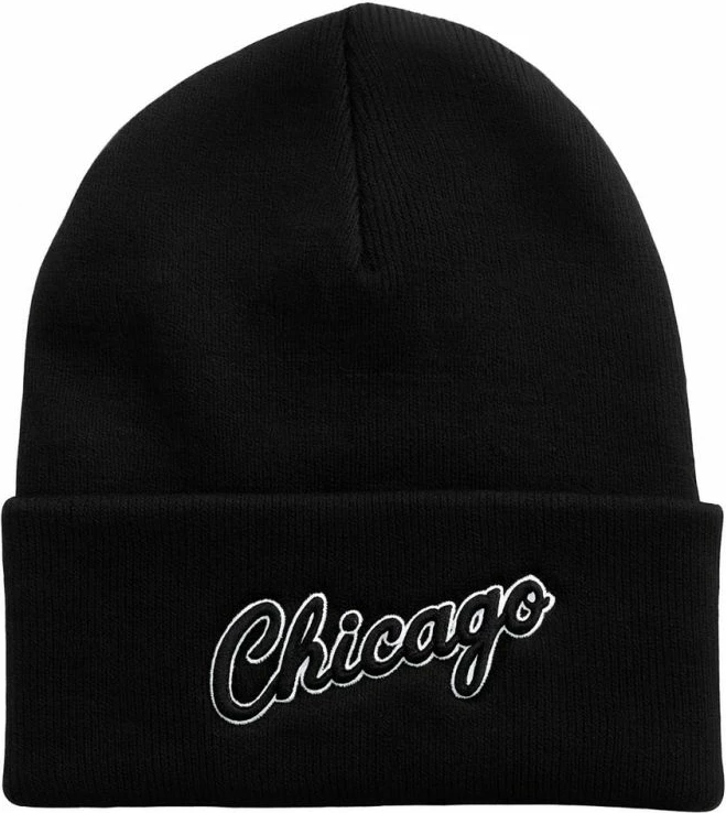 Kapelë dimri Mitchell&Ness Chicago Bulls, e zezë