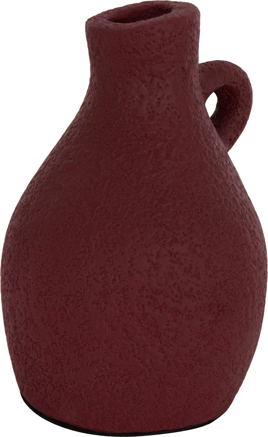 Vazo dekorative tavoline, terrakotë, ngjyrë e kuqe e errët, DECANT FH4667.06L, 14x21cm