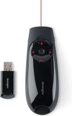 Prezenter wireless Kensington Presenter Expert, laser i kuq, kontroll kursor, RF, USB, 45 m, i zi