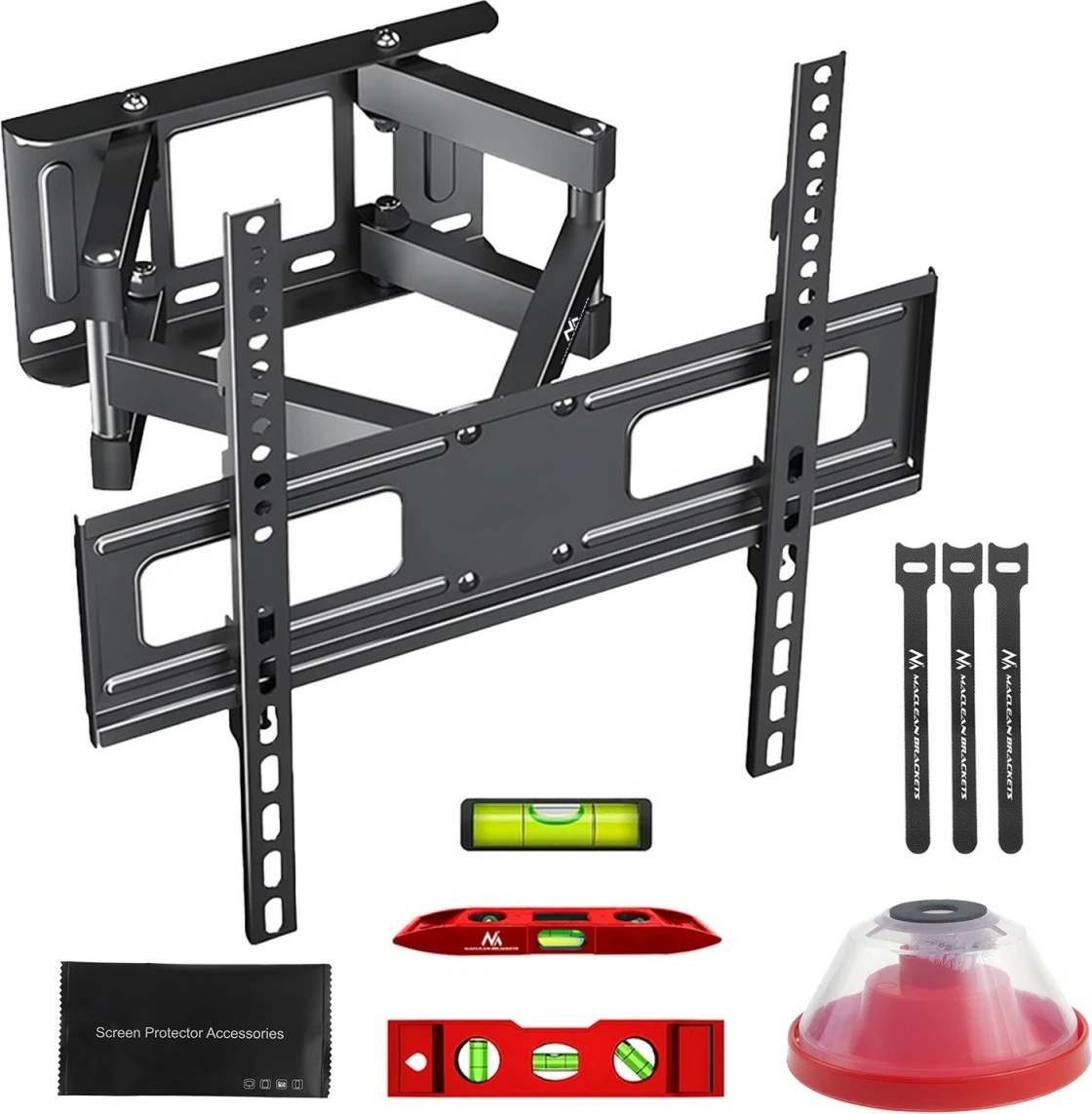 Mbajtës muri për TV Maclean MC-788, 32-75 inç, 50kg, VESA 400x400, i zi