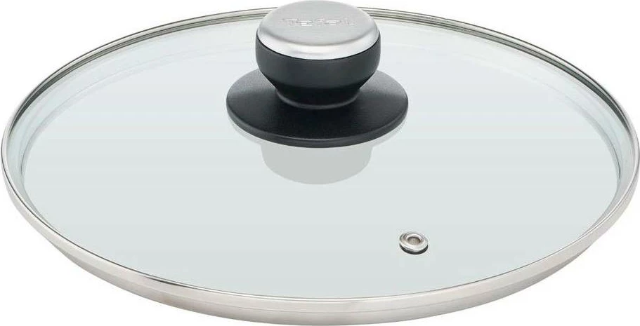 Tenxhere, Tefal, G2554672 Unlimited, 24 cm, e zezë, me kapak qelqi