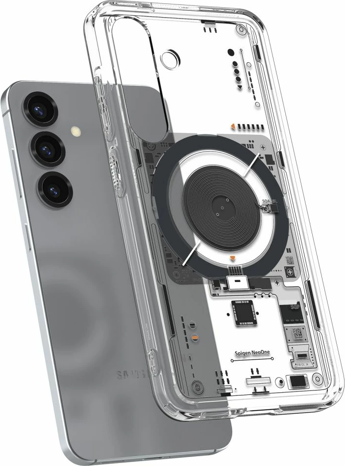 Mbështjellës Spigen Ultra Hybrid Mag për Samsung Galaxy S25 Neo One, Transparent