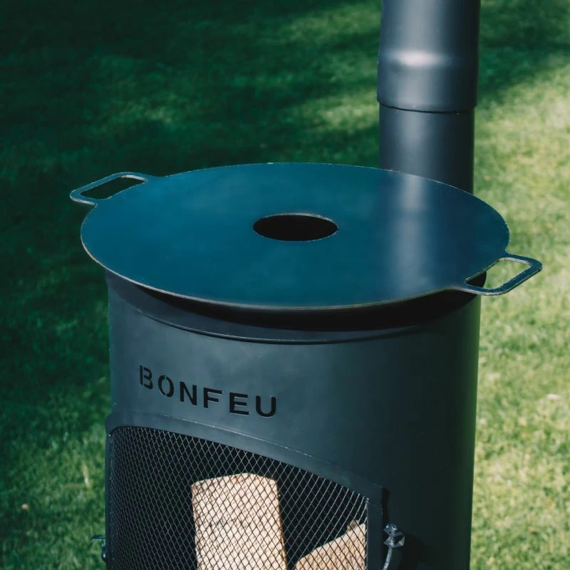 Plancha për outdoor Bonfeu, e zezë