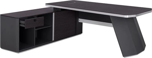 Tavolinë profesionale për zyre, kënd i majtë, ngjyrë trëndafili, FH2083L, 220x180x76 cm