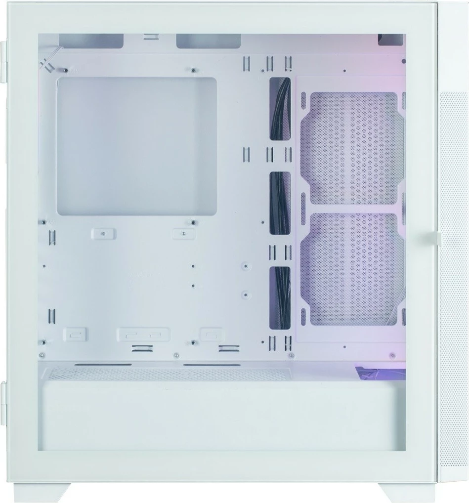 Kasë Zalman S5 NEO, ATX Mid Tower, 4 ventilatorë RGB, e bardhë